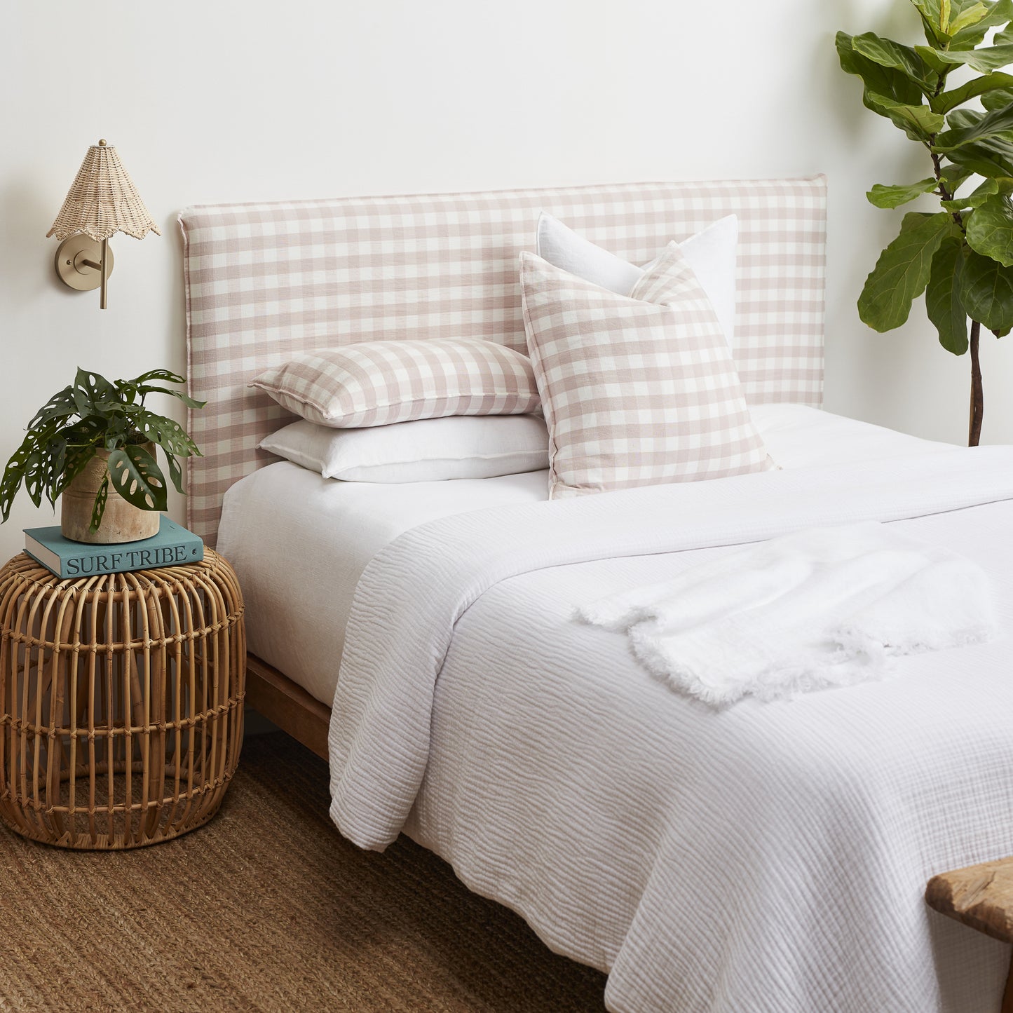 Rosé Classic Gingham Slipcover