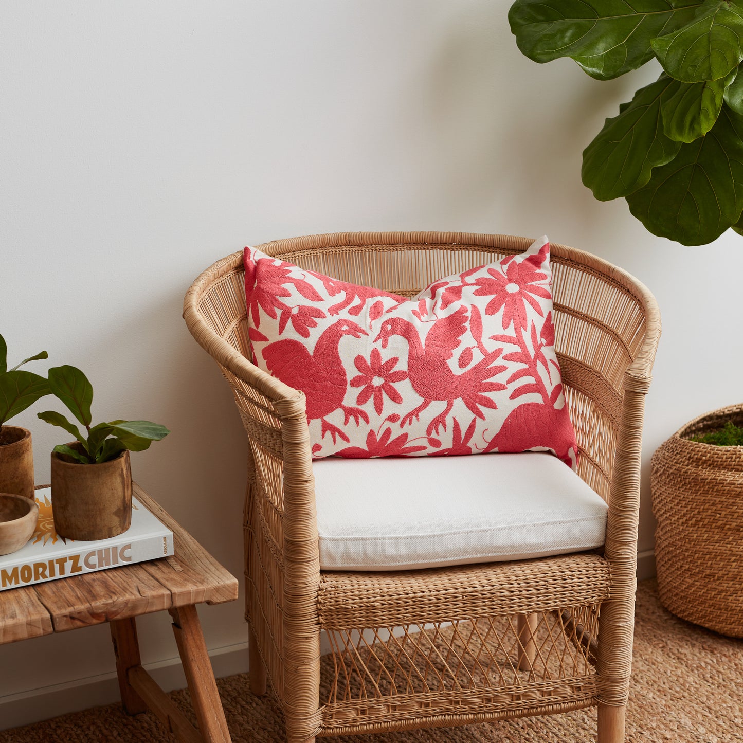 Coral Otomi Pillow