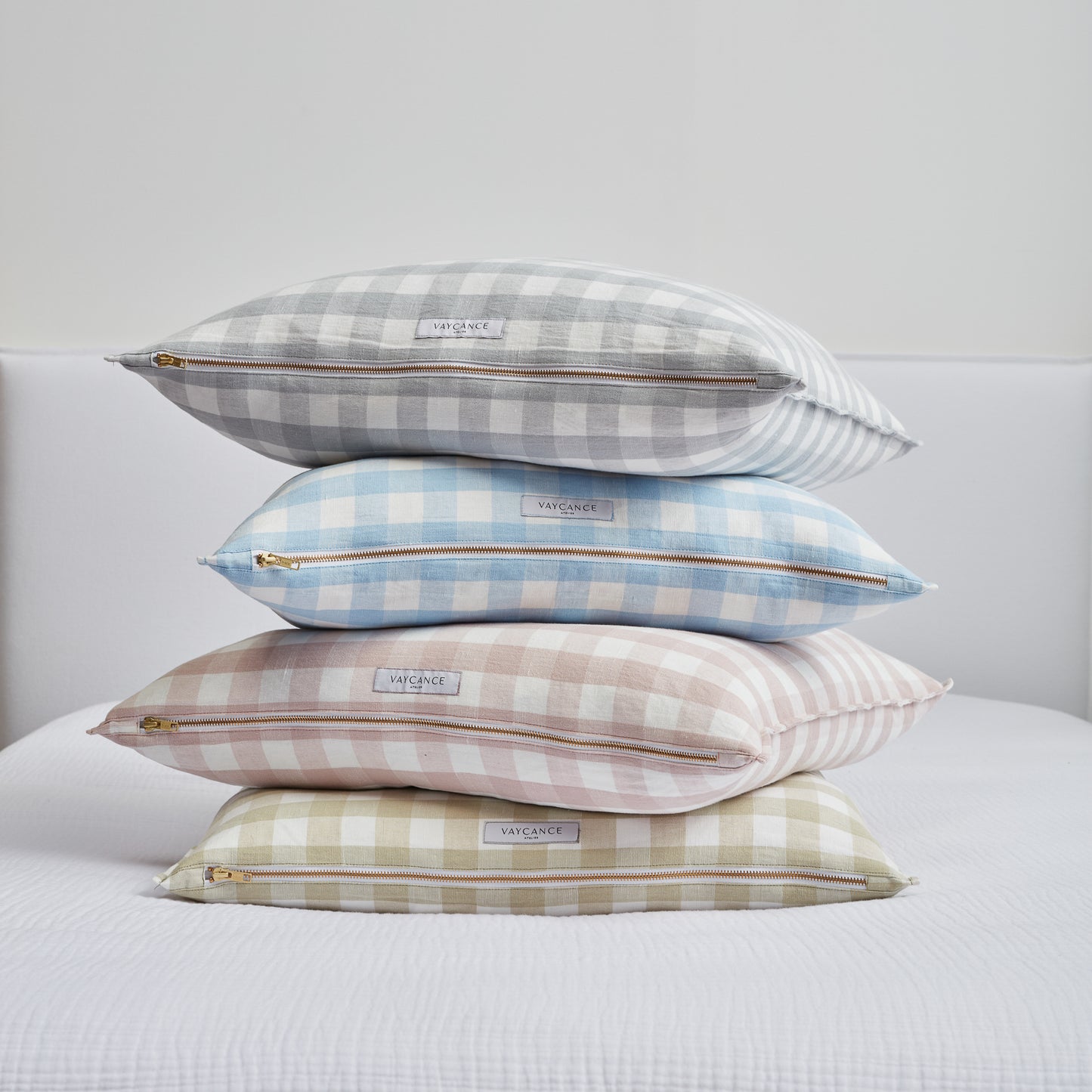 Rosé Classic Gingham Pillow