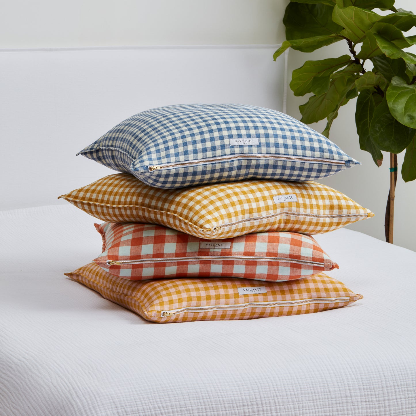 Aperol Gingham Pillow