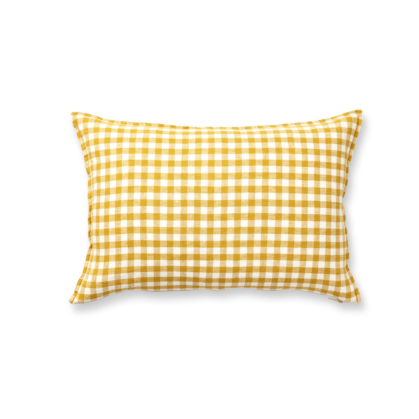 Ochre Gingham Pillow