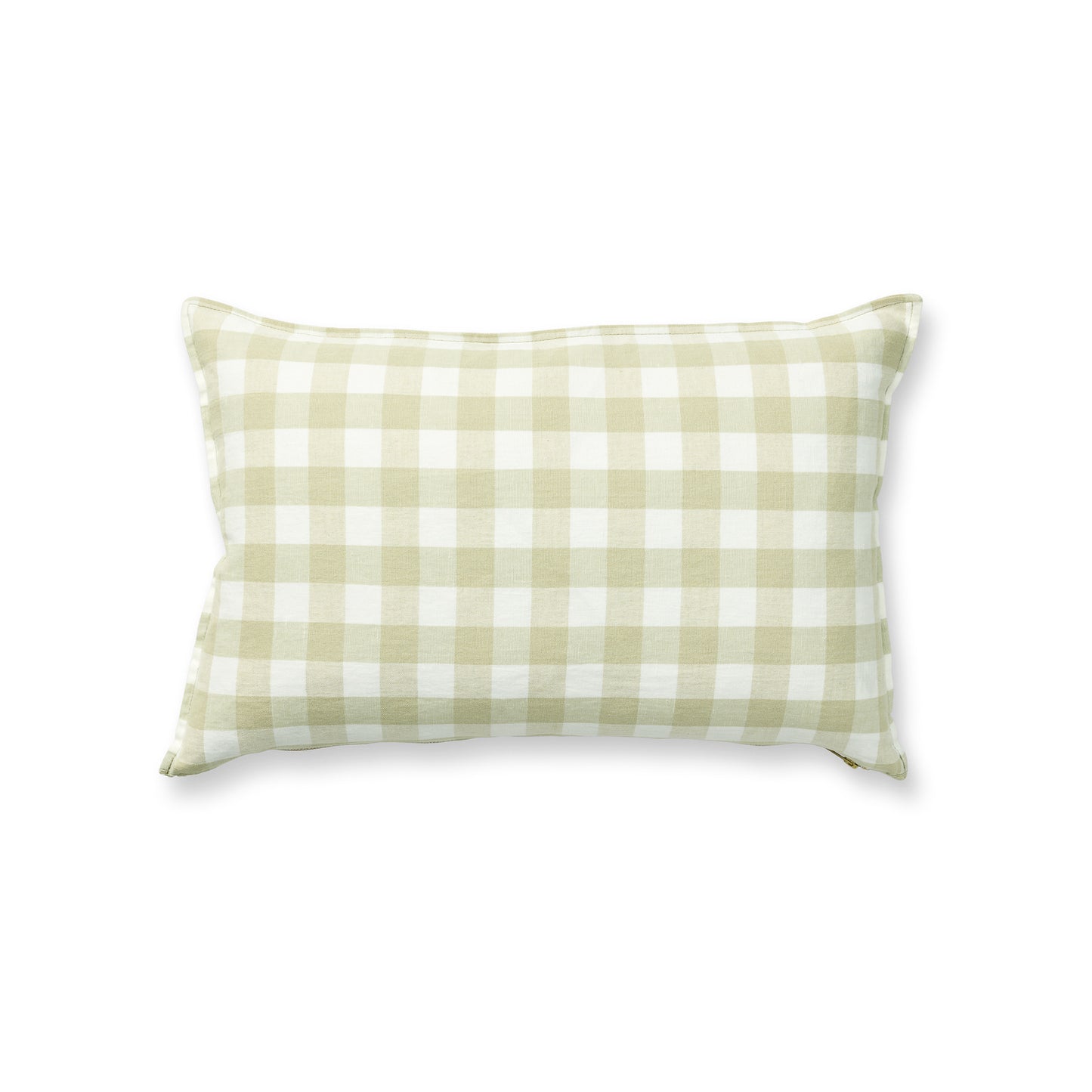 Sage Classic Gingham Pillow