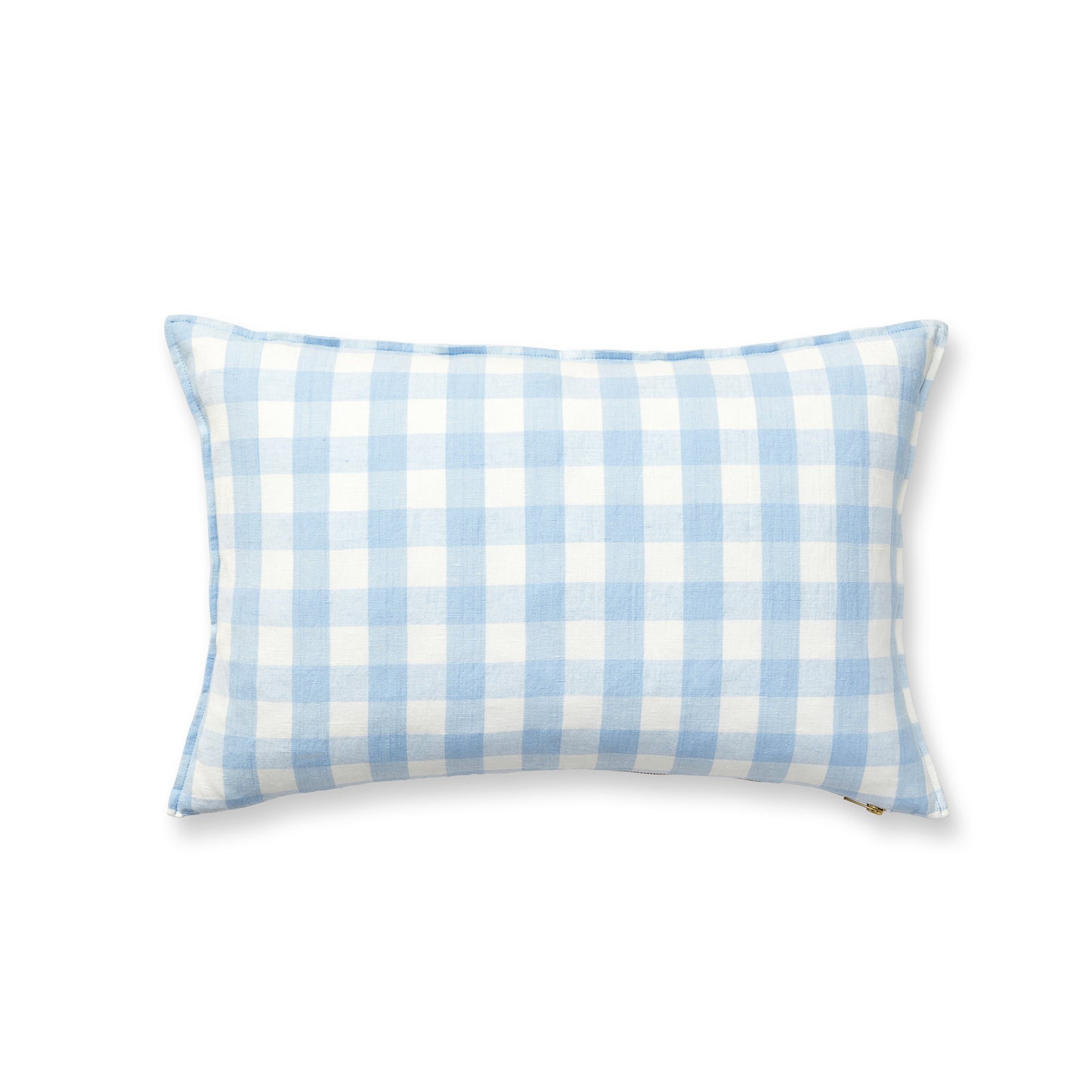 Hydrangea Classic Gingham Pillow