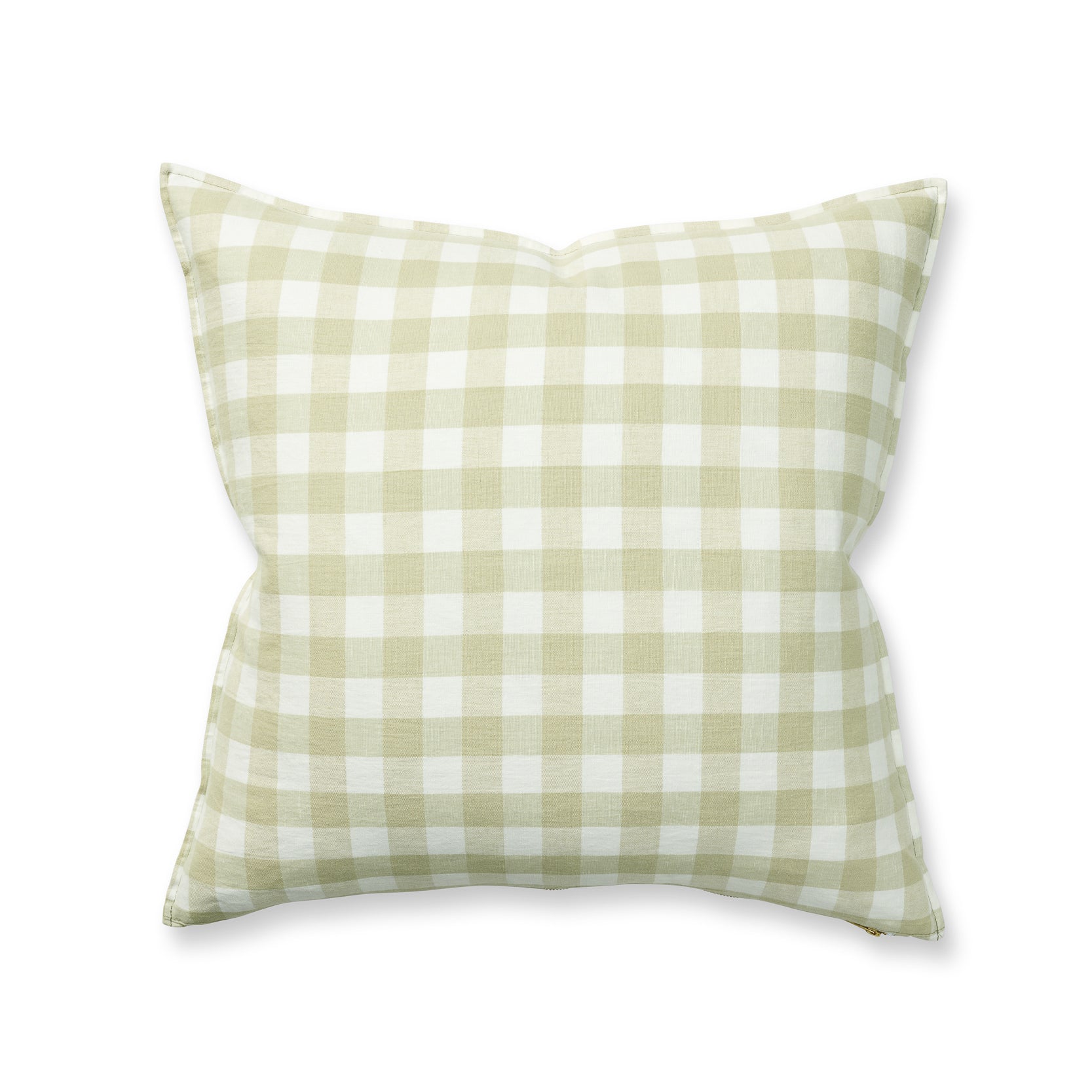 Sage Classic Gingham Pillow Vaycance